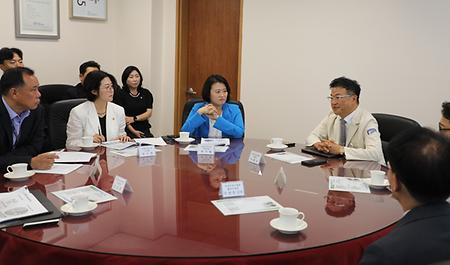 가톨릭대학교 의정부성모병원,  박지혜 국회의원·유수연 도의원·김원기 의정부시장 방문 간담회 개최